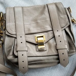 Proenza Schouler PS1 Pouch in Smoke